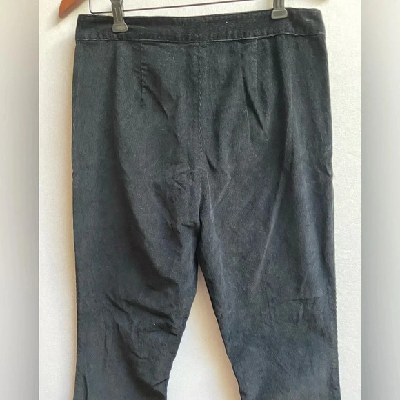 Sunday Best Aritzia black high  waisted corduroy pants Sz 10 - Picture 4 of 10